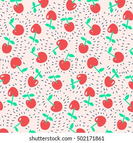 vector cherry pattern