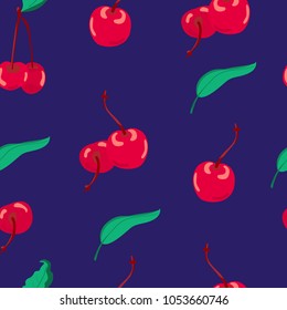 Vector cherry seamless pattern.