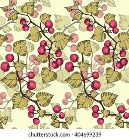 vector cherry seamless pattern. background, pattern, fabric design, wrapping paper, cover.