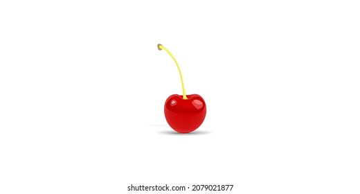 vector cherry is very bright red