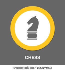 Vector Chess Game Horse Illustration - Chess Game, Strategy