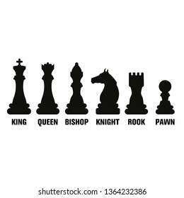 Vector chess icons