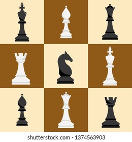 Vector chess icons