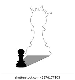 minion de ajedrez vectorial que tiene la imagen de un rey