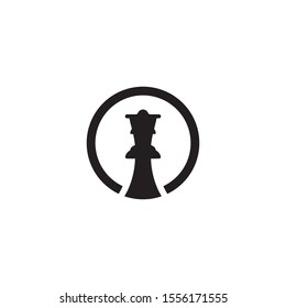 vector chess piece set for logo design,queen icon illustration design 