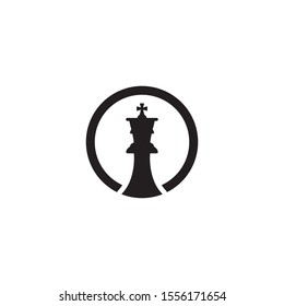 vector chess piece set for logo design,king icon illustration design 