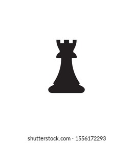 vector chess piece set for logo design,rook icon illustration design 