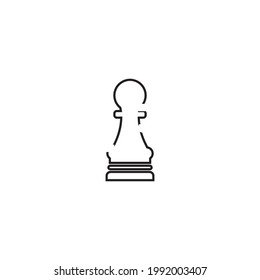 vector chess piece set for logo design. pawn, rook, knight, bishop, king and queen illustration design 