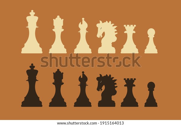 vector chess set,\
created in adobe\
illustrator