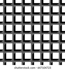 Vector chessboard background. Black and white pattern from squares. 