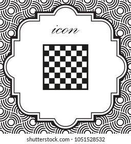 Vector chessboard icon