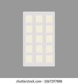 Vector chewing gum on a white background