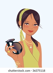 Vector chic girl - more in this series