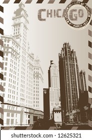 Vector Chicago poster