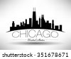 chicago skyline vector