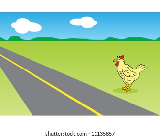 Chicken Cross The Road Images Stock Photos Vectors Shutterstock