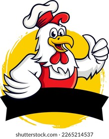 vector chicken rooster logo for ayam geprek