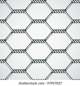 Vector Chicken Wire Seamless Background