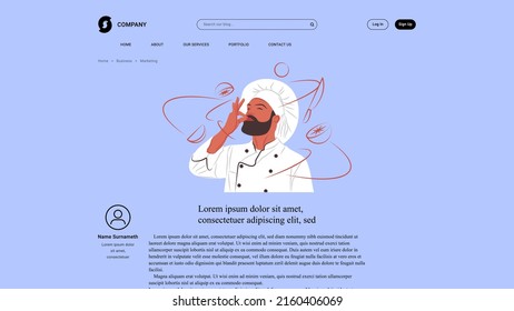 Vector chief in shadow of sharp lines style