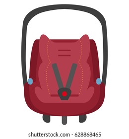 Vector child car seat 0+. Front view