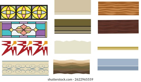 
Conjunto de linhas de pincel infantil vetorial. Abstrato bagunça botânica rabugento. Plano de fundo de traçado de pincel ingênuo. Rabiscos curvos desenhados à mão. Linhas e pontos coloridos do esboço. Cada elemento é unido e isolado