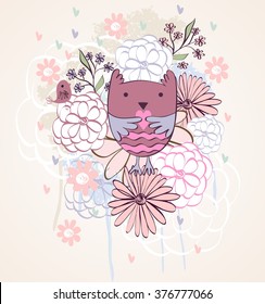 Vector childish card
