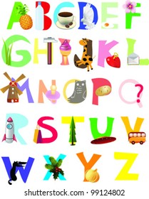 Vector Children Abc Stock Vector (Royalty Free) 99124802 | Shutterstock