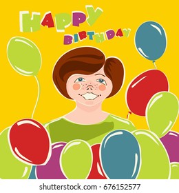 Vector children drawings, characters