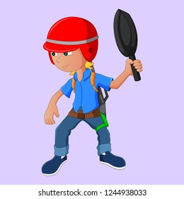 vector for children use weapons cartoon illustration