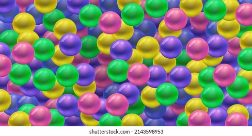 Vector children's background with colorful balls.
