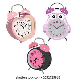 vector children's clock alarm clock