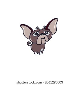 Vector children's dog design,For postcard banners ,hand-drawn