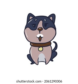 Vector children's dog design,For postcard banners ,hand-drawn
