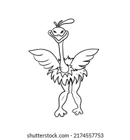 Vector children's hand- drawn drawing , for banners, postcards , stickers ,on a white isolated background .