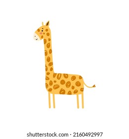 Vector children's illustration of cute giraffe