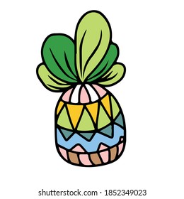  Vector children's illustration on a white isolated background. For banners, postcards, and stickers. funny pineapple