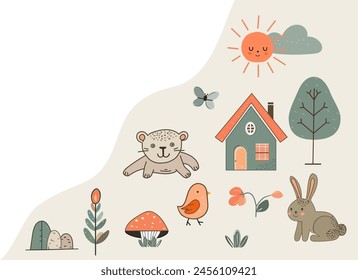 Vector Children's Kid Baby Print Childhood Newborn