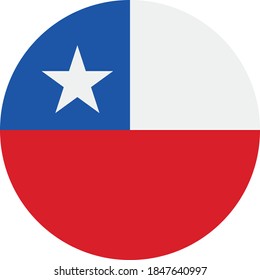 Vector - chile Flag Button Icon