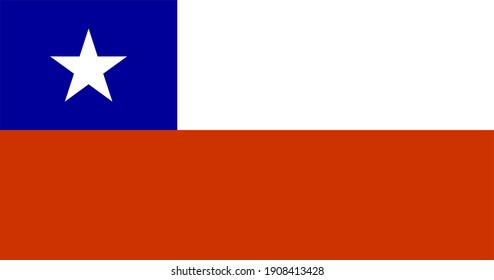 Vector Chile flag for the needs of designing a poster or something.