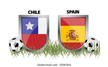 vector chile vs spain