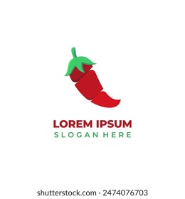 Vector chili logo sliced, chili illustration