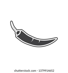 Vector Chili pepper icon. Element of Fruits and vegatables for mobile concept and web apps icon. Glyph, flat icon for website design and development, app development
