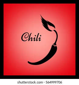 Vector - chili pepper symbol.