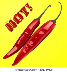 vector chilli peppers