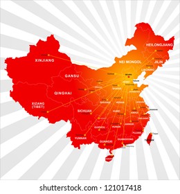 Vector China map