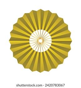 Vector chinese asian fan decoration element for chinese new year ornament.