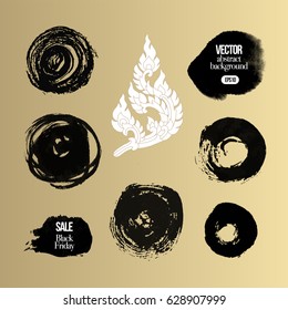 Vector Chinese Brush Calligraphy Tag and Label Collection of Special Sale 