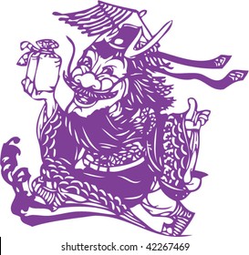 Vector of Chinese Cartoon Character