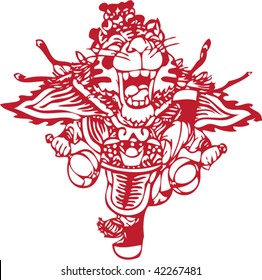 Vector of Chinese Cartoon Character