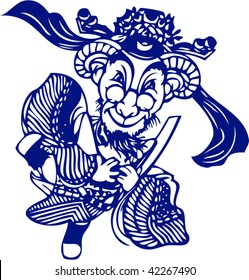 Vector of Chinese Cartoon Character